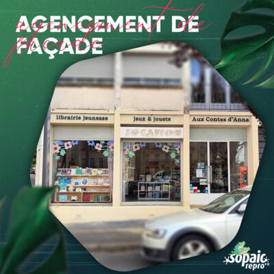 Adhésif vitrine et lettrage enseigne